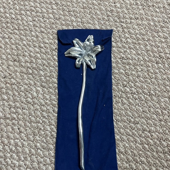 Mariposa Silver Vintage 1992 Tulip Floral Salad Server Spoon Set - Picture 3 of 6